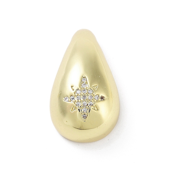 

PandaHall Rack Plating Brass Micro Pave Clear Cubic Zirconia Pendants, Long-Lasting Plated, Lead Free & Cadmium Free, Teardrop, Star...