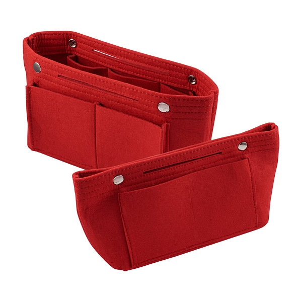 

PandaHall Custom Felt Tarp Zip Cosmetic Pouches, Rectangle, Red, 15.1x31x9cm, Unfold: 15.1x22x9.4mm Cloth Red