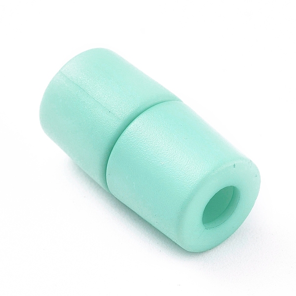 

PandaHall Plastic Lanyard Safety Breakaway Pop Barrel Connectors for Necklace, Ribbon Lanyards, Aquamarine, 20x11mm, Hole: 4.5mm Plastic..., Green