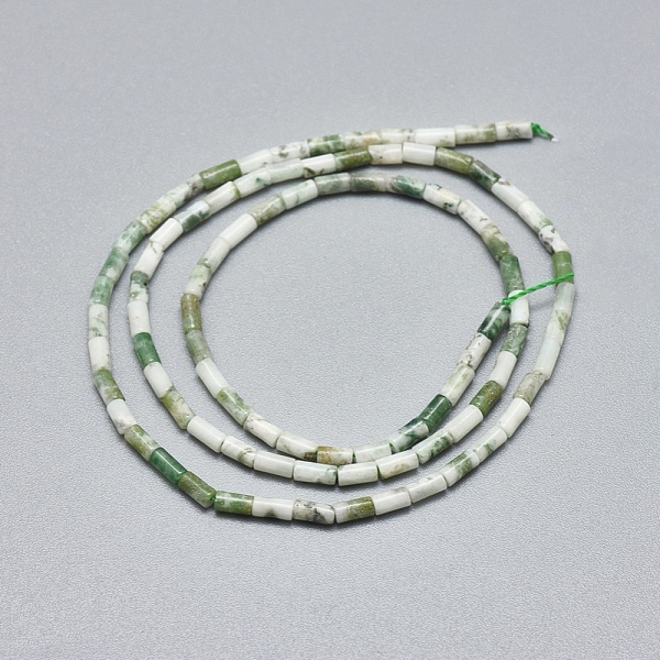 

PandaHall Natural Agate Beads Strands, Column, 3.5~4x2mm, Hole: 0.7mm, about 100pcs/strand, 15.35 inch(39cm) Natural Agate Column