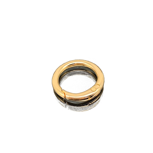 

PandaHall Alloy Spring Gate Rings, Round Rings, for Bag Making, Light Gold, 26mm Alloy