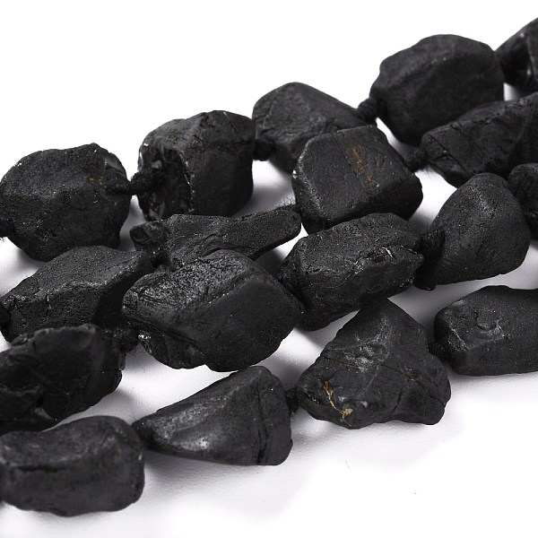 

PandaHall Rough Raw Natural Black Spinel Beads Strands, Nuggets, 12~16x9.5~11x6~8.5mm, Hole: 0.8mm, about 28~30pcs/strand, 16.34''(41.5cm)...