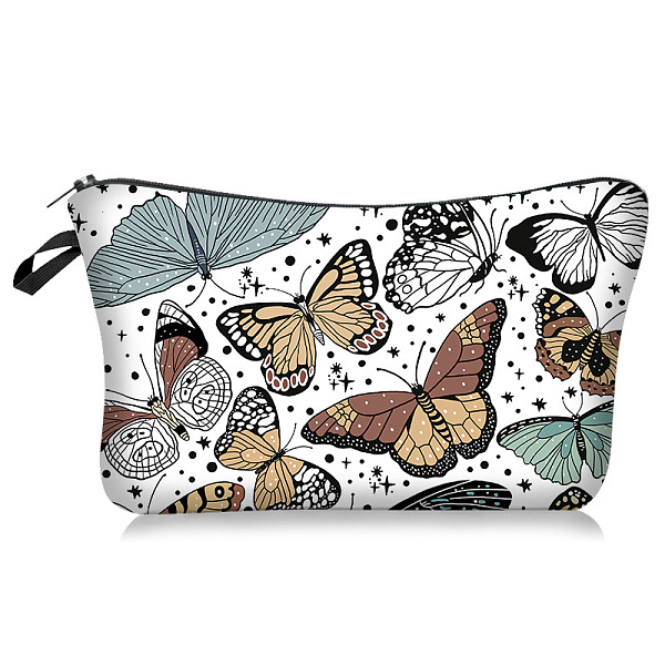 

PandaHall Butterfly Print Polyester Wallets with Zipper, Change Purse, Clutch Bag for Women, Rectangle, Colorful, 13.5x22cm Polyester...