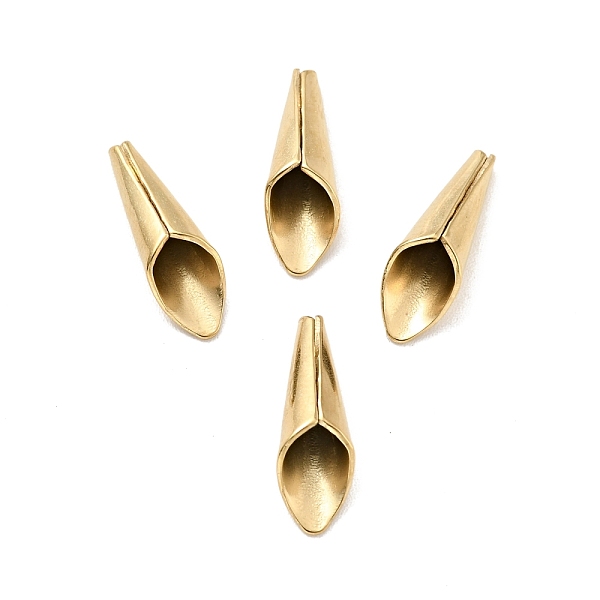 

PandaHall Ion Plating(IP) 304 Stainless Steel Bead Cone, Golden, 15.5x4.5mm, Hole: 0.7mm 304 Stainless Steel