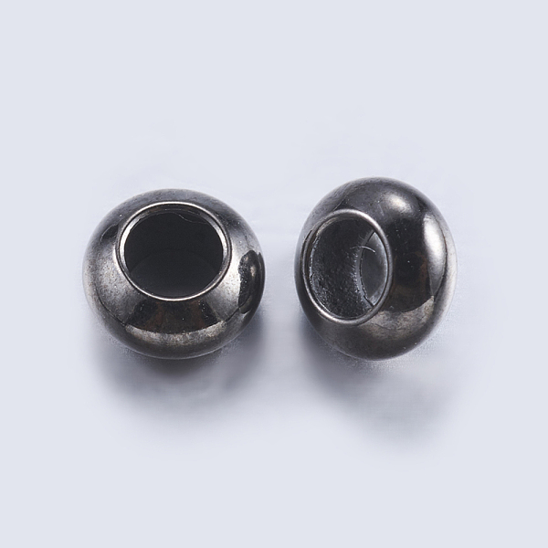 

PandaHall Brass Beads, Rondelle, Gunmetal, 6x3mm, Hole: 3mm Brass Rondelle