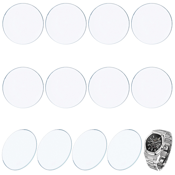 12Pcs Glass Watch Lens Glass