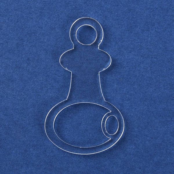 

PandaHall Acrylic Embroidery Floss Drop, Slim Floss Bobbins, for Sewing Thread Storage, Key Shape, Clear, 6x3.45x0.25cm, Hole: 8.5mm....