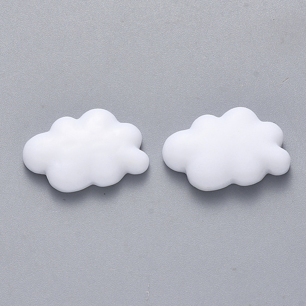 

PandaHall Resin Cabochons, Cloud, White, 22x14x6mm Resin Cloud White