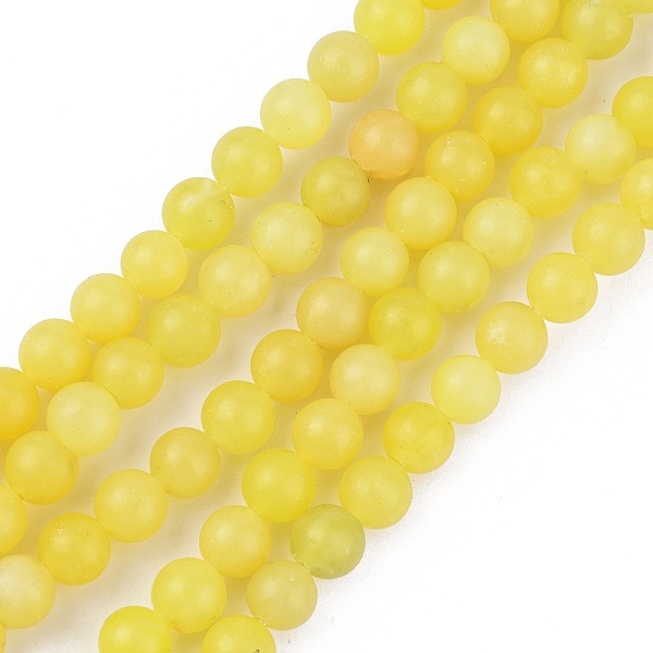 Natural Lemon Jade Beads Strands