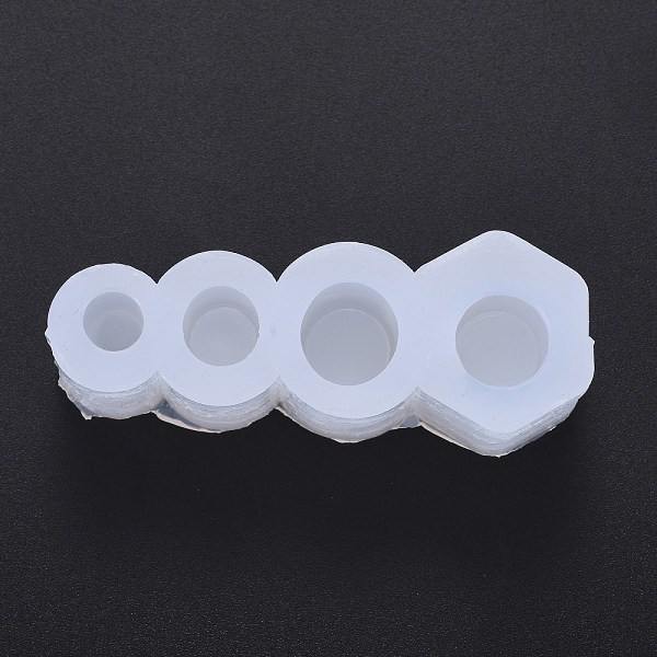 

PandaHall Lipstick Silicone Molds, Resin Casting Molds, For UV Resin, Epoxy Resin Making, White, 65x23.8x24mm, Inner Diameter: 7.5mm, 10mm...