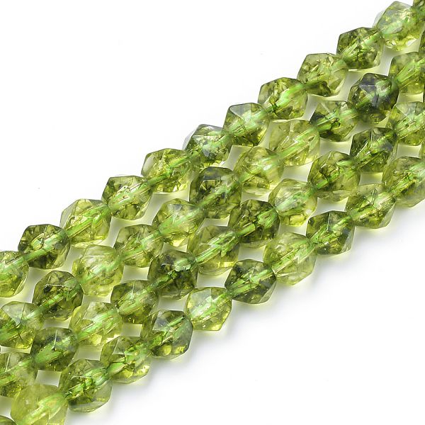 

PandaHall Synthetic Peridot Beads Strands, Dyed, Star Cut Round Beads, Faceted, 9.5~10x9mm, Hole: 1.5mm, about 37~39pcs/strand, 14.9 inch...