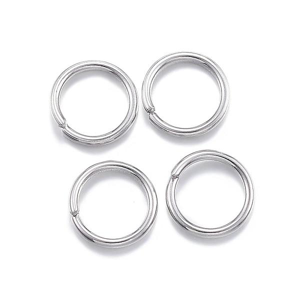 

PandaHall 304 Stainless Steel Jump Rings, Open Jump Rings, Stainless Steel Color, 7x0.9mm, Inner Diameter: 5.2mm 304 Stainless Steel