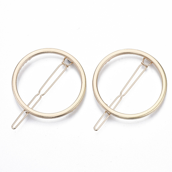

PandaHall Alloy Hollow Geometric Hair Pin, Ponytail Holder Statement, Hair Accessories for Women, Cadmium Free & Lead Free, Ring, Golden...