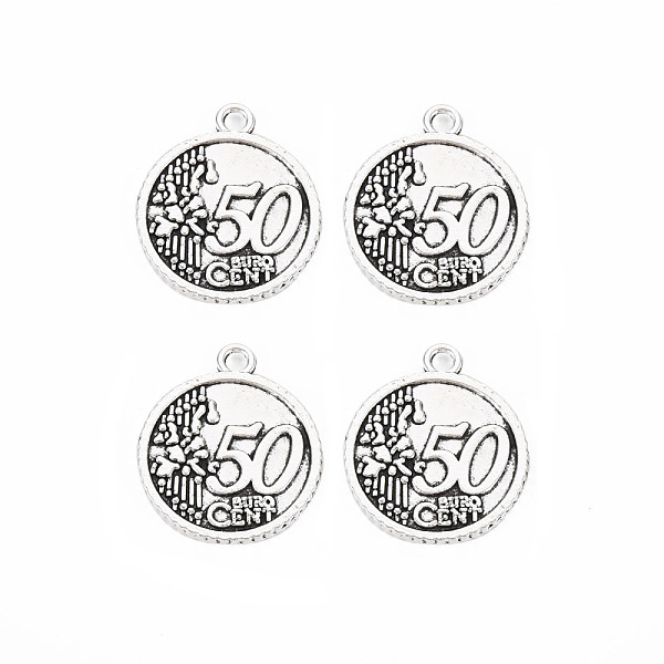 

PandaHall Tibetan Style Alloy Pendants, Cadmium Free & Lead Free, Flat Round with Number 50, Antique Silver, 27.5x23.5x2mm, Hole: 2.5mm...