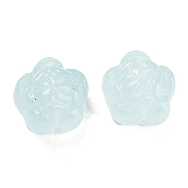 

PandaHall Translucent Resin Beads, Flower, Light Cyan, 13x12.5x7.5mm, Hole: 1.5mm Resin Flower