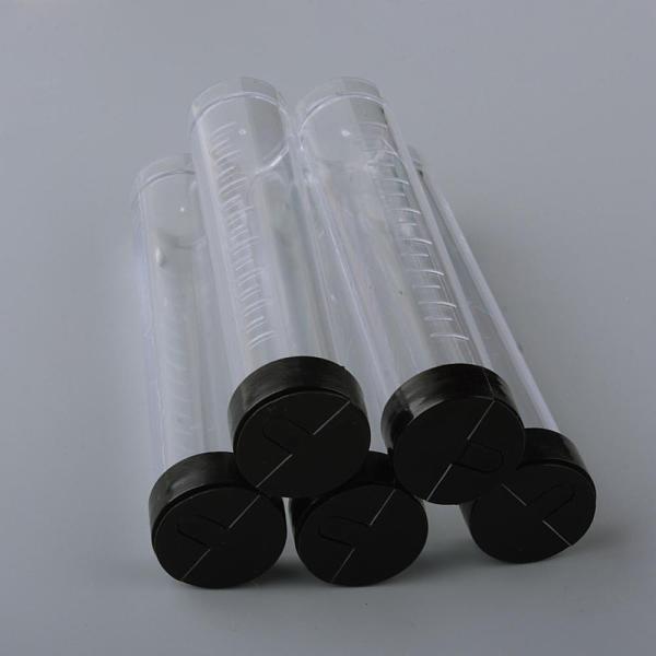 

PandaHall Plastic Bead Containers, Bottle, Column, Clear, 106x21mm, Capacity: 20ml(0.67 fl. oz) Plastic Column Clear