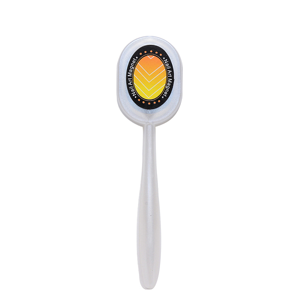 

PandaHall Nail Art Magnet Stick, Manicure Tools, Use for Cat Eye Nail Gel, WhiteSmoke, 92.5x24x8mm Magnetic Hematite White
