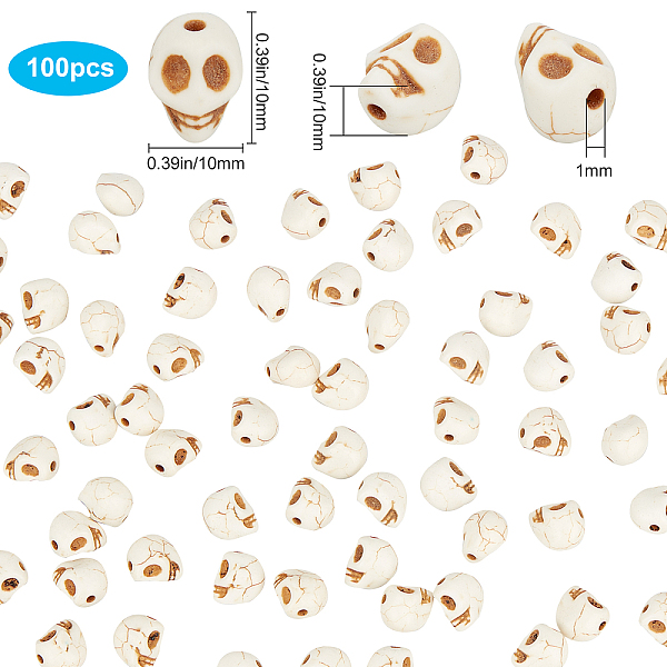 

PandaHall SUNNYCLUE DIY Halloween Themed Stretchy Bracelet Making Kits, Including Skull Synthetic Turquoise Beads, Strong Stretchy Beading...