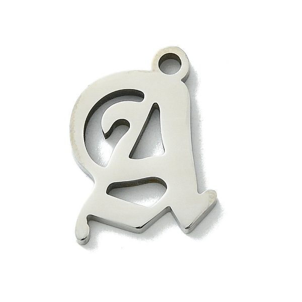 

PandaHall 201 Stainless Steel Pendants, Stainless Steel Color, Old Initial Letters Charms, Letter A, 17x12.5.5x1.6mm, Hole: 1.8mm 201...