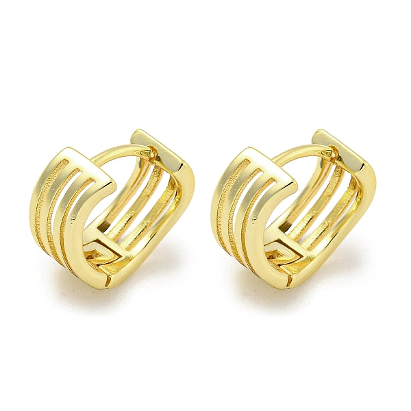 

PandaHall Brass Hoop Earrings, Real 18K Gold Plated, 12.5x6mm Brass Others