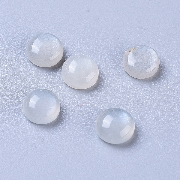 

PandaHall Natural Grey Moonstone Cabochons, Half Round/Dome, 6x3mm Grey Moonstone Half Round