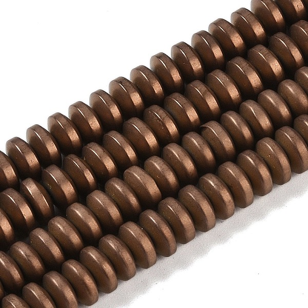 

PandaHall Electroplated Synthetic Non-magnetic Hematite Beads Strands, Disc, Heishi Beads, Antique Bronze Plated, 6x3mm, Hole: 1mm, about...