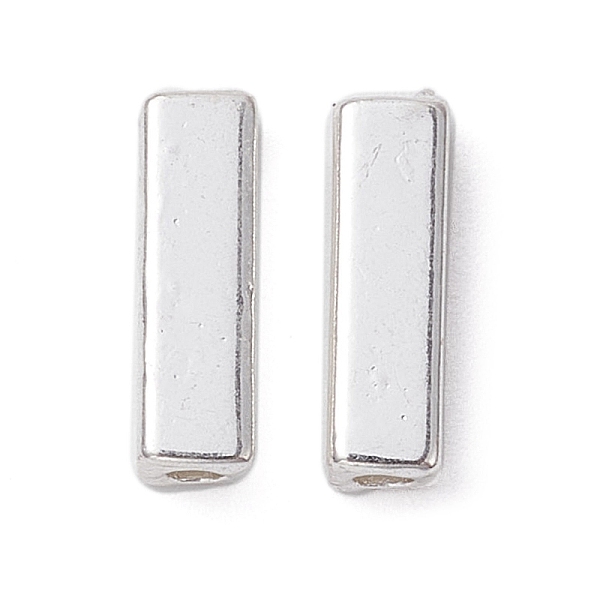 

PandaHall Alloy Beads, Long-Lasting Plated, Rectangle, Silver, 10x3x3mm, Hole: 1.4mm Alloy Rectangle