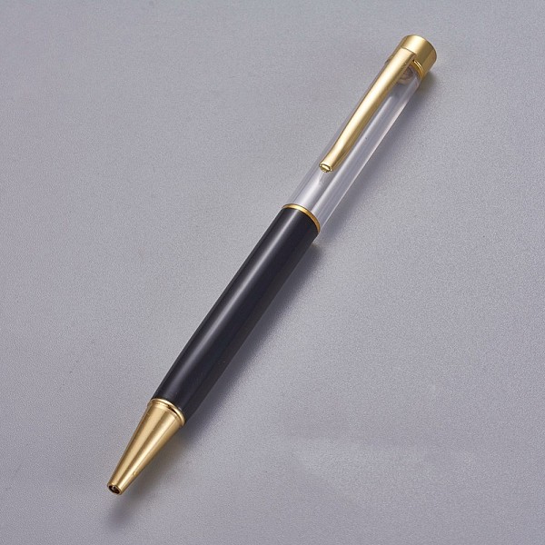 

PandaHall Creative Empty Tube Ballpoint Pens, with Black Ink Pen Refill Inside, for DIY Glitter Epoxy Resin Crystal Ballpoint Pen Herbarium...