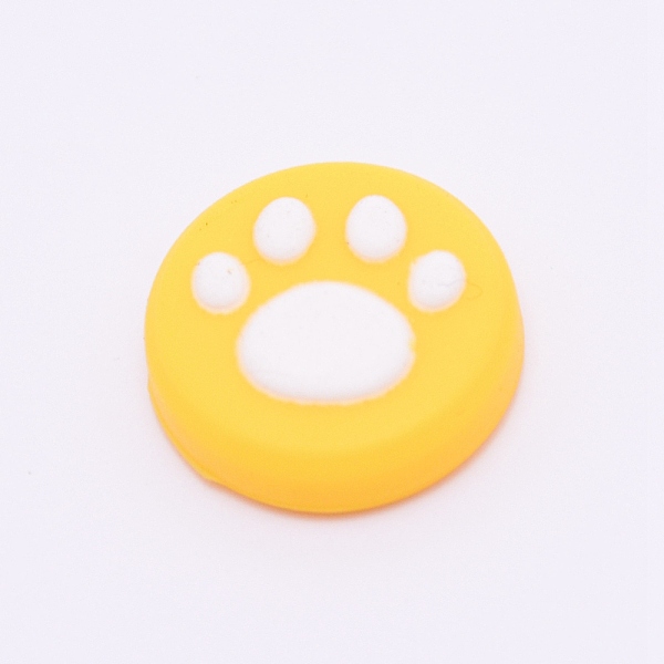 

PandaHall Silicone Replacement Cat Paw Thumb Grip Caps, Thumb Grips Analog Stick Cover, Yellow, 18x6.5mm, Inner Diameter: 13mm Silicone Flat...