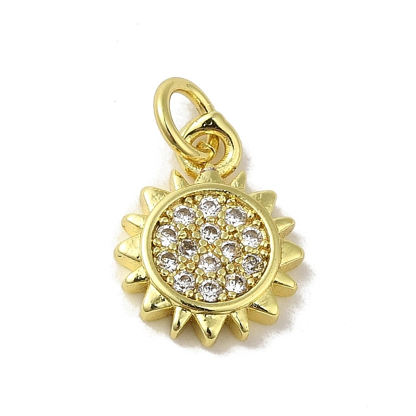 

PandaHall Real 18K Gold Plated Brass Pave Cubic Zirconia Pendants, with Jump Rings, Flower, Clear, 13x10x2mm, Hole: 3mm Brass+Cubic Zirconia...
