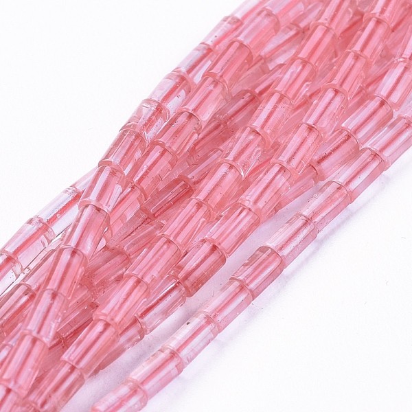 

PandaHall Cherry Quartz Glass Beads Strands, Column, 4.5~5.5x3mm, Hole: 0.6mm, about 80pcs/strand, 15.3~15.7 inch(39~40cm) Cherry Quartz...