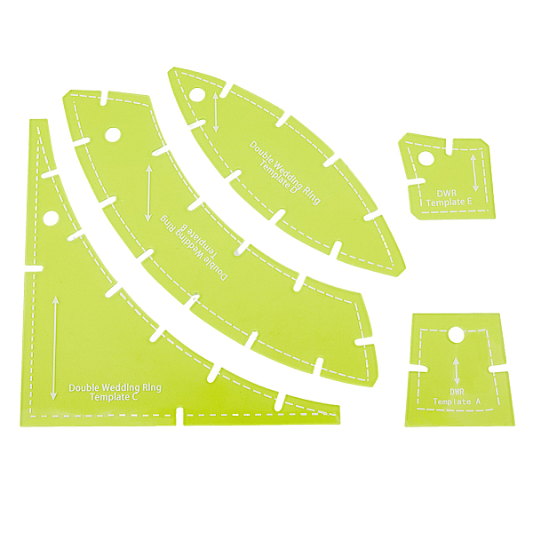 5 Pcs Acrylic Patchwork Template Kit