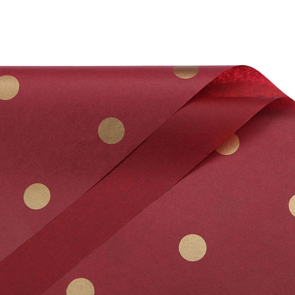 2 Sheets Polka Dot Pattern Gift Wrapping Paper