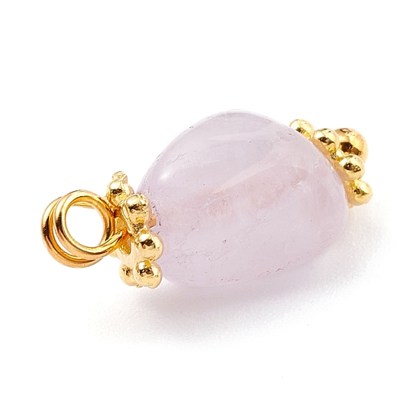 

PandaHall Natural Amethyst Charms, with Brass Eye Pin & Alloy Daisy Spacer Beads, Golden, Nuggets, 14~17x5~7x5~6mm, Hole: 1.6mm Amethyst...