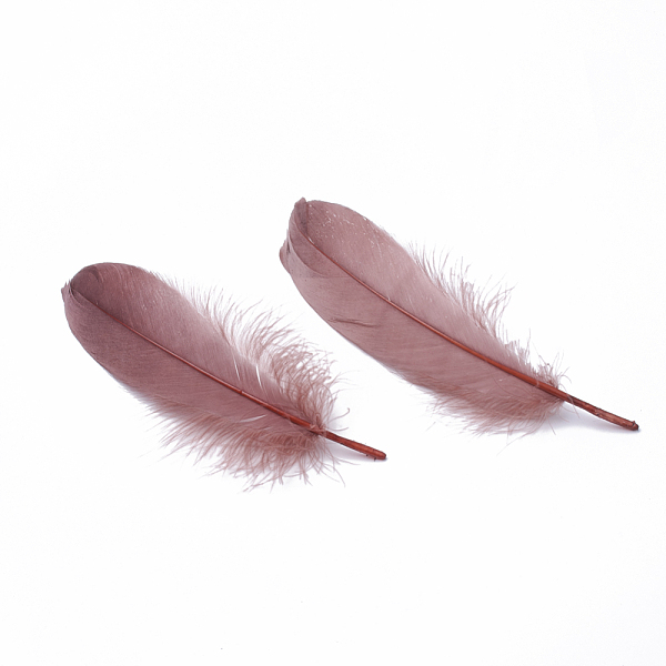 PandaHall Goose Feather Costume Accessories, Indian Red, 140~175x40~50x3mm Feather Feather Red