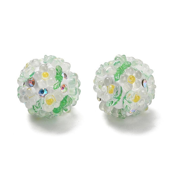 Perles de strass en pâte polymère avec résine