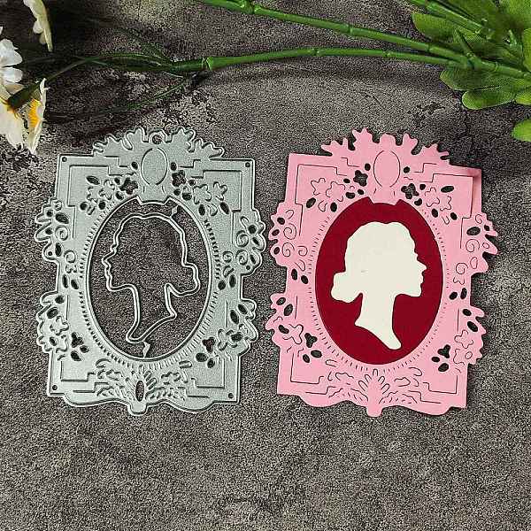 

PandaHall Woman Carbon Steel Cutting Dies Stencils, for DIY Scrapbooking, Photo Album, Decorative Embossing Paper Card, Matte Stainless...
