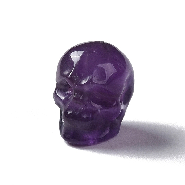 

PandaHall Natural Amethyst Beads, Skull, 13x10x11.5mm, Hole: 1mm Amethyst Skull