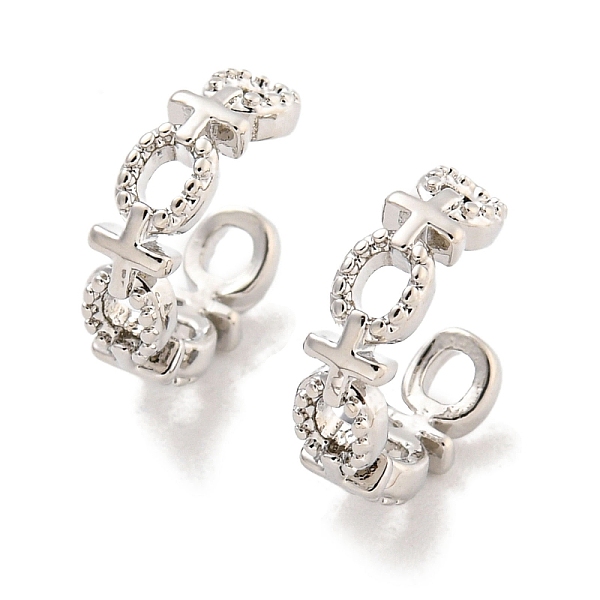 

PandaHall Female Symbol Rack Plating Brass Cuff Earrings for Women Men, Long-Lasting Plated, Lead Free & Cadmium Free, Platinum...