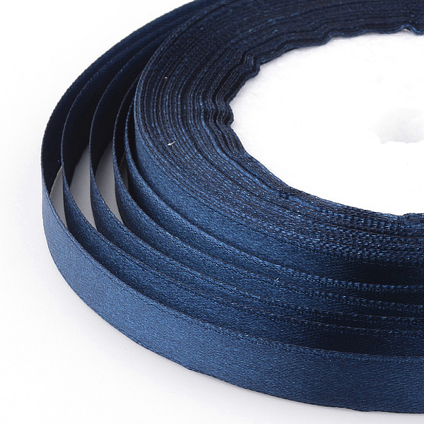 

PandaHall High Dense Single Face Satin Ribbon, Polyester Ribbons, Midnight Blue, 3/8 inch(9~10mm), about 25yards/roll, about 10rolls/group...