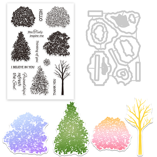 

PandaHall Globleland PVC Plastic Stamps, Carbon Steel Cutting Dies Stencils, for DIY Scrapbooking/Photo Album, Decorative Embossing DIY...
