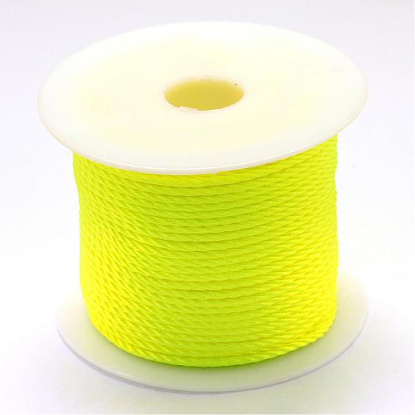

PandaHall Nylon Thread, Yellow, 1.0mm, about 49.21 yards(45m)/roll Nylon Yellow