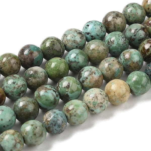 

PandaHall Natural Turquoise Beads Strands, Round, 6mm, Hole: 0.6mm, about 67pcs/strand, 15.94''(40.5cm) Natural Turquoise Round