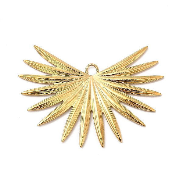 

PandaHall Ion Plating(IP) 304 Stainless Steel Pendants, Sun Charm, Real 18K Gold Plated, 32x42x1.5mm, Hole: 2.5mm 304 Stainless Steel Sun