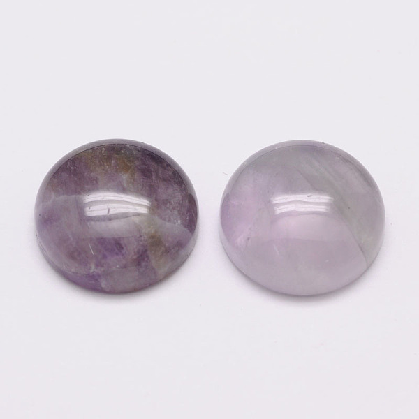 

PandaHall Half Round/Dome Natural Amethyst Cabochons, 16x6mm Amethyst Half Round Purple