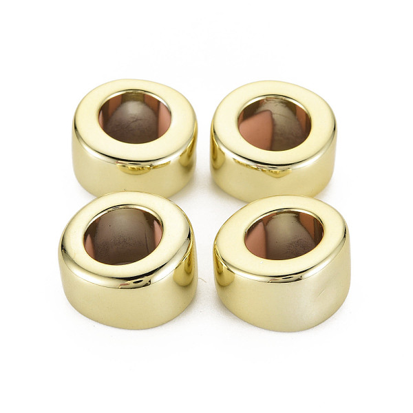 

PandaHall UV Plating Acrylic Beads, Ring, Gold, 25x24x15.5mm, Hole: 13.5mm Acrylic Ring Gold
