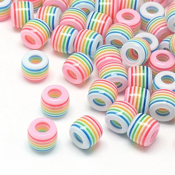 Perline europee in resina a strisce opache-image-RESI-S344-08-it