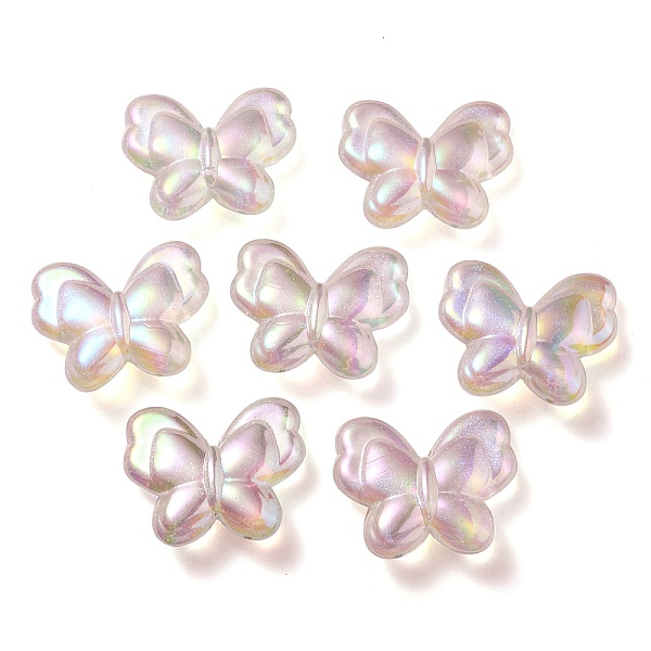 

PandaHall UV Plating Luminous Transparent Acrylic Beads, Glow in The Dark, Butterfly, Lavender Blush, 25x30x8.5mm, Hole: 2mm Acrylic...