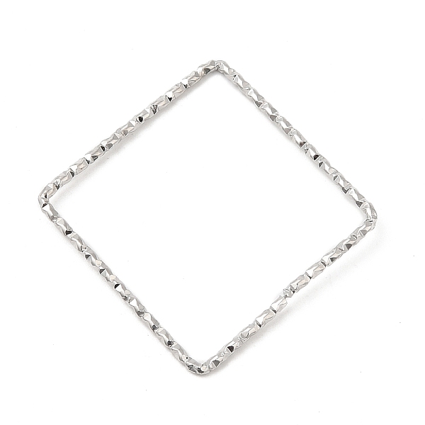 

PandaHall 304 Stainless Steel Linking Rings, Textured, Square, Stainless Steel Color, 33x33x1mm 304 Stainless Steel Square