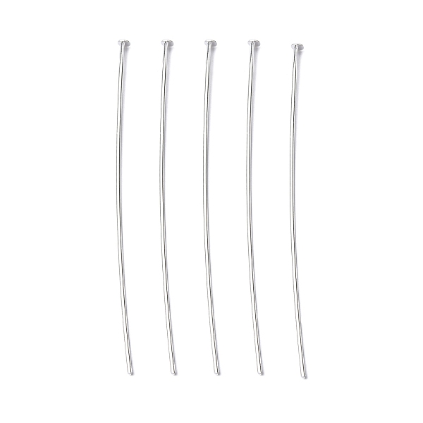 

PandaHall Brass Flat Head Pins, Cadmium Free & Lead Free, Silver, 50x0.75~0.8mm, 20 Gauge, Head: 2mm, about 5000pcs/1000g Brass